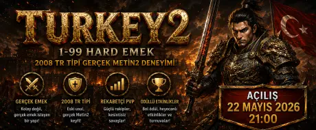 Turkey2 - 1-99 Hard Emek 2008 Metin2 PvP Server