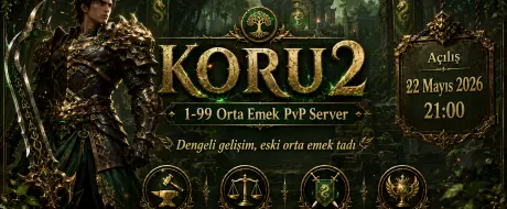 Koru2 - 1-99 Orta Emek Metin2 PvP Server