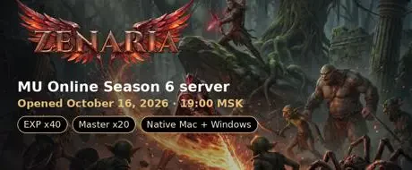 Zenaria x40 - Classic MU Online Season 6 Episode 3 (native Mac + Windows client)